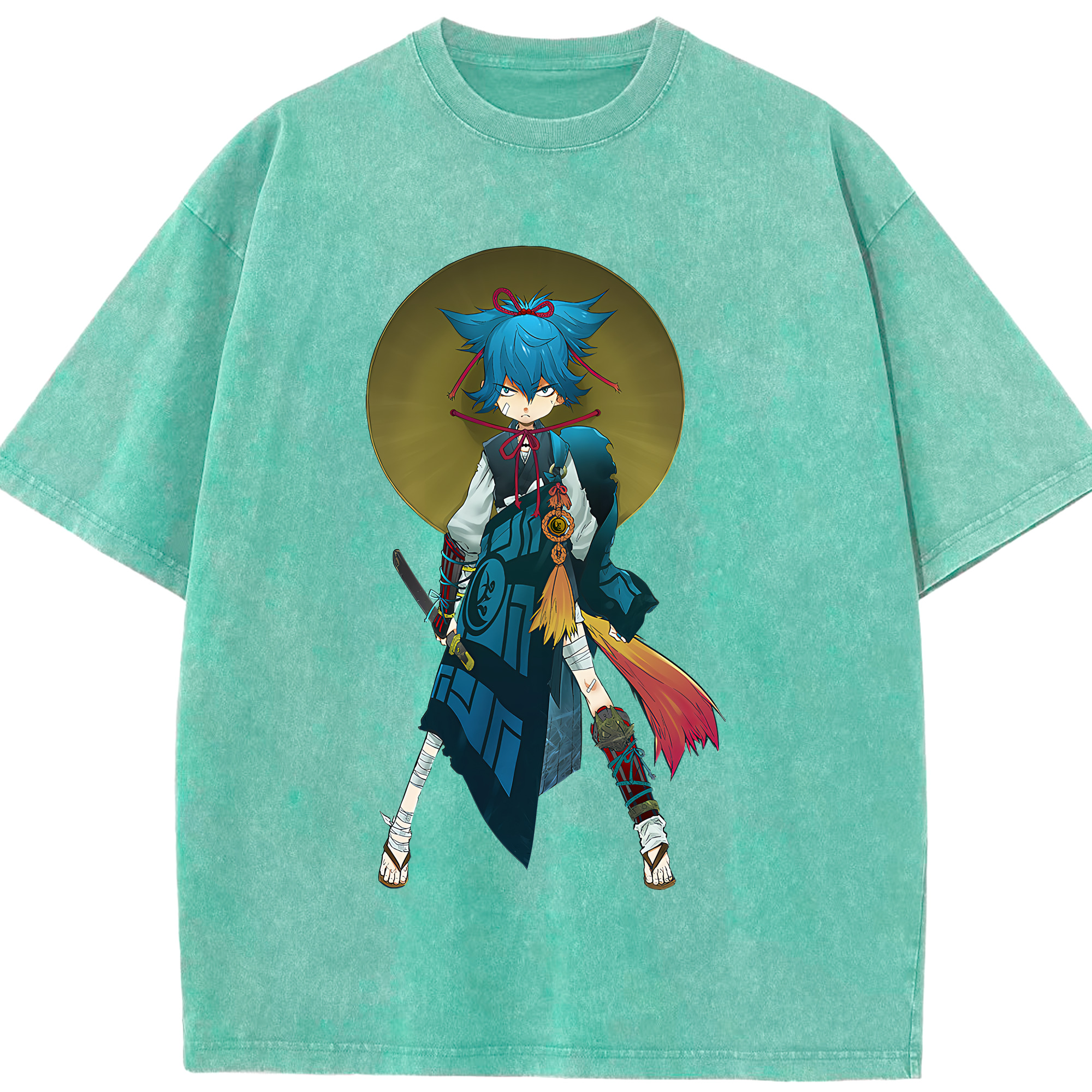 （画像用） 刀剣乱舞 Touken Ranbu 綿100% ヴィンテージ風 半袖Tシャツ（フロントプリント）